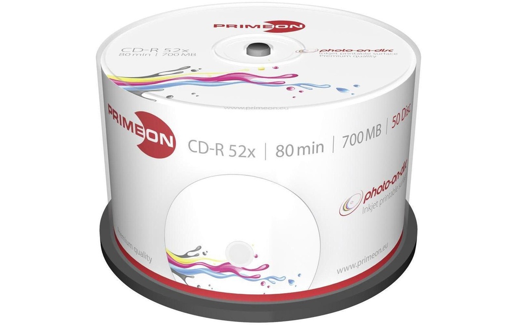 Primeon CD-R 0.7 GB, tour (50 Pièce/s)