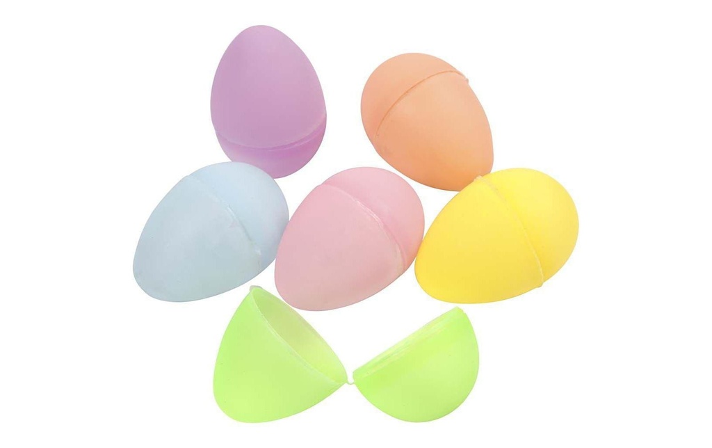 Creativ Company Œuf en plastique mat, couleur pastel, 4.5 x 3 cm, 24 pcs.