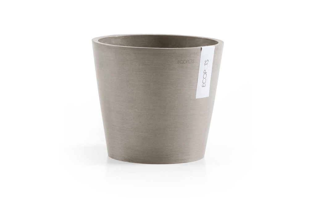 Ecopots Pot à fleur Amsterdam 20, Taupe français