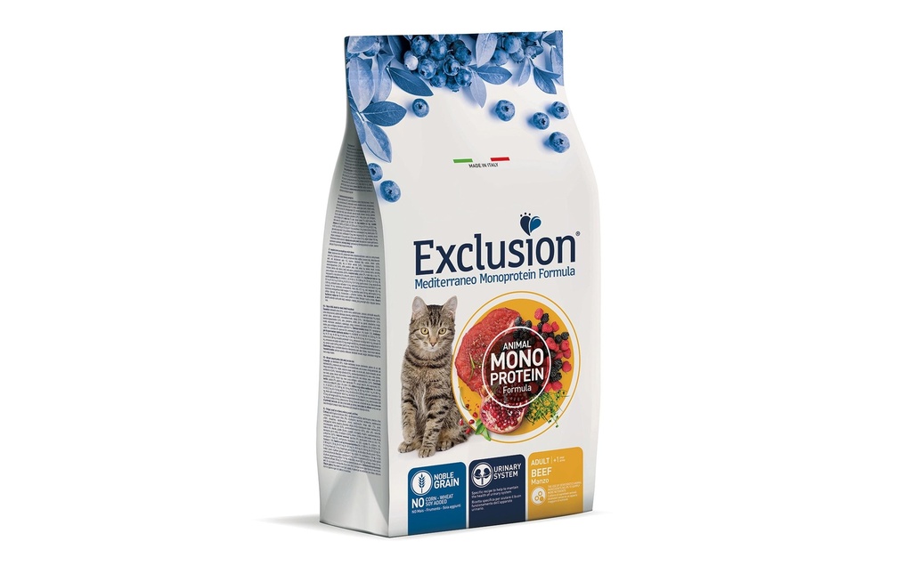 Exclusion Alimentation sèche Bœuf adulte, 1.5 kg