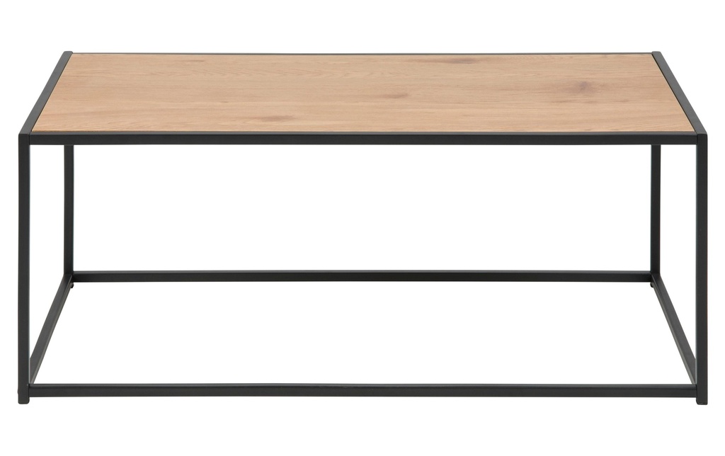 AC Design Table basse Seaford Angulaire, Noir/Nature
