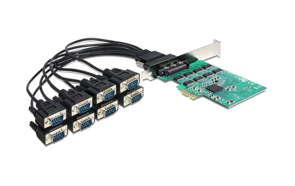 Delock Carte PCI Express 89336 8x série / RS232