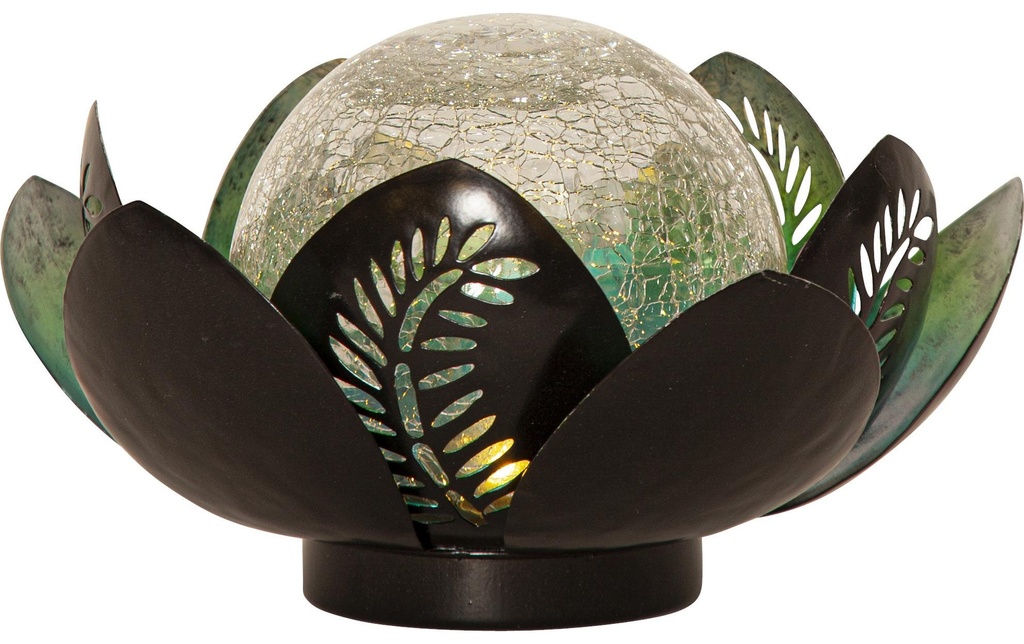 Star Trading Éclairage de jardin Décoration solaire Lilly, Ø 24 cm, argent