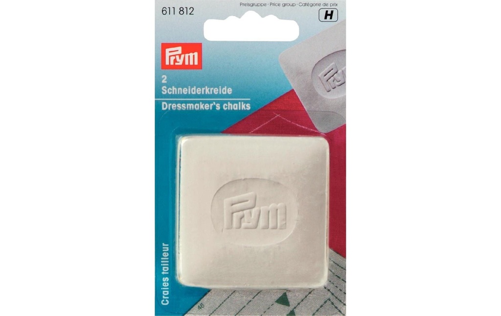 Prym Craie de tailleur 5 x 5 cm Blanc, 1 pièce