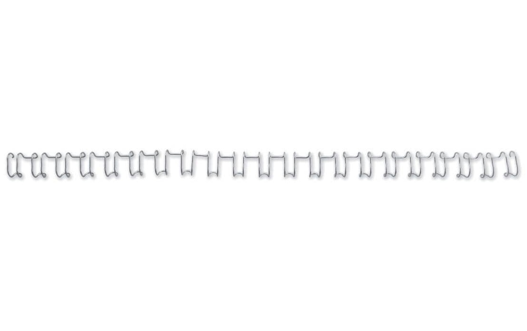 GBC Peigne de reliure Wire Bind 21 Ø 10 mm, argent, 100 pièces