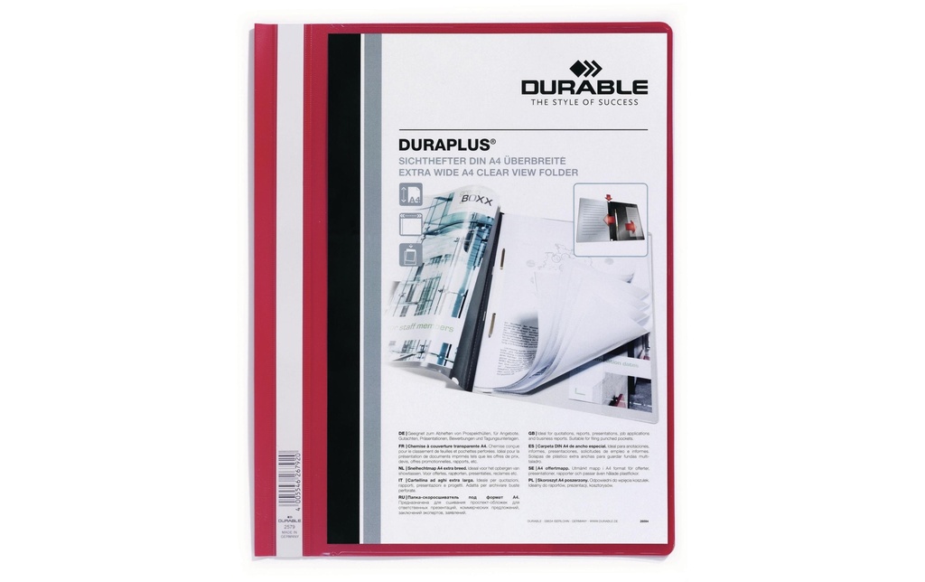 DURABLE Dossiers Duraplus rouge