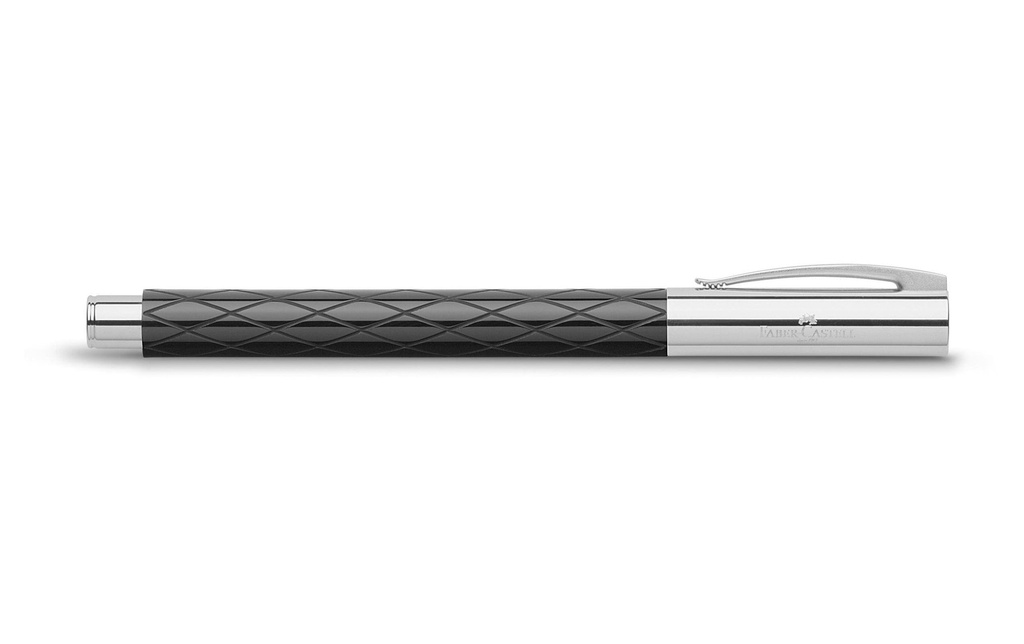 Faber-Castell Stylo plume Ambition Rhombus moyen (M), Noir