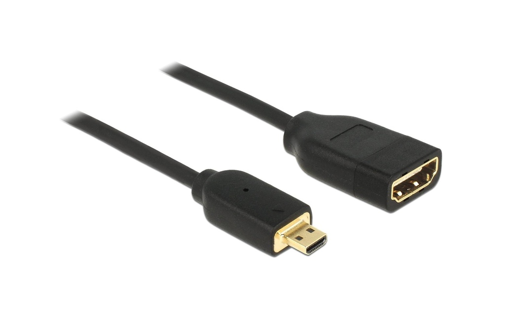 Delock Câble 4K 60Hz Micro HDMI (HDMI-D) - HDMI, 0.2 m