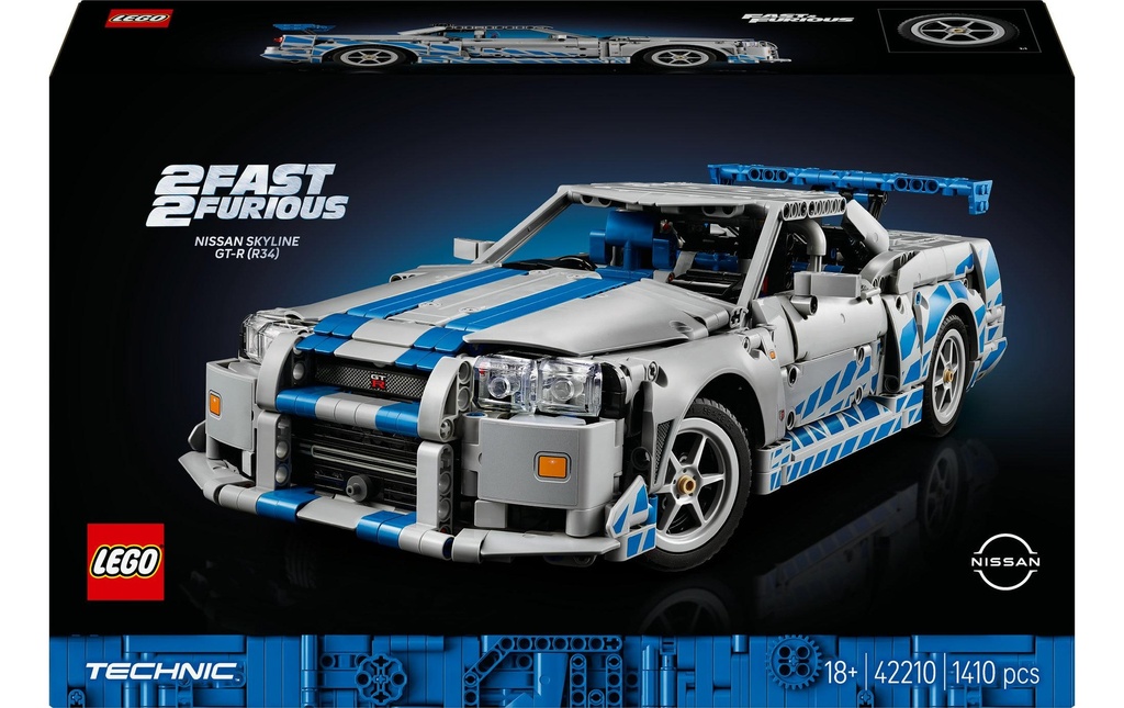 LEGO® Technic 2 Fast 2 Furious Nissan Skyline GT-R (R34) 42210