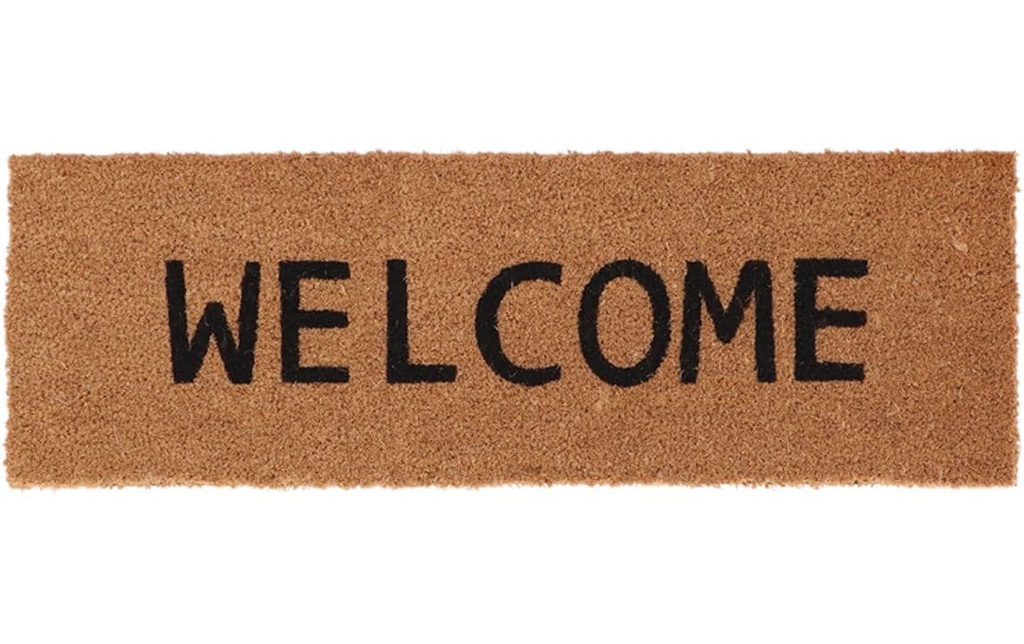 Esschert Design Tapis de sol «Welcome» 25 cm x 75 cm