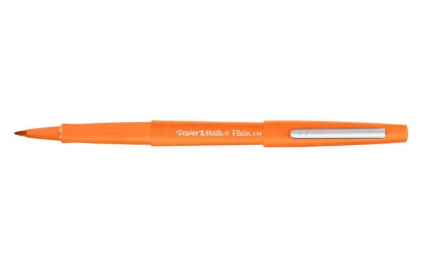 Paper Mate Fineliner Flair 1 mm, 12 pièces, orange