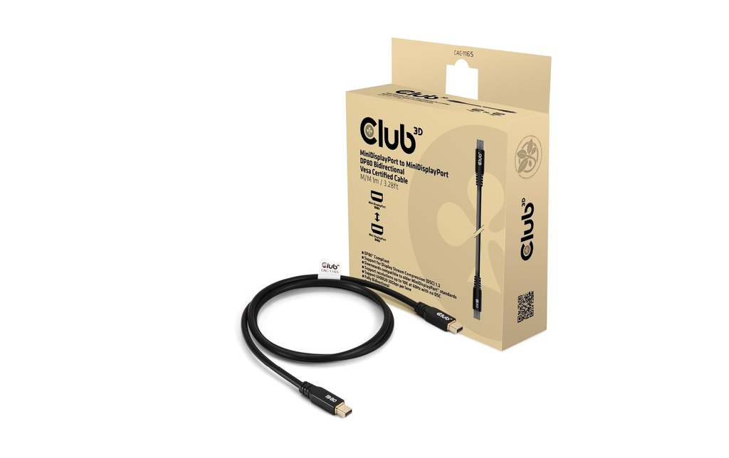 Club 3D Câble CAC-1165 Mini DisplayPort - Mini DisplayPort, 1 m
