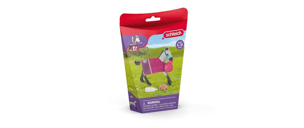 Schleich Ensemble de pions Horse Club Le plaisir de jouer avec un poulain