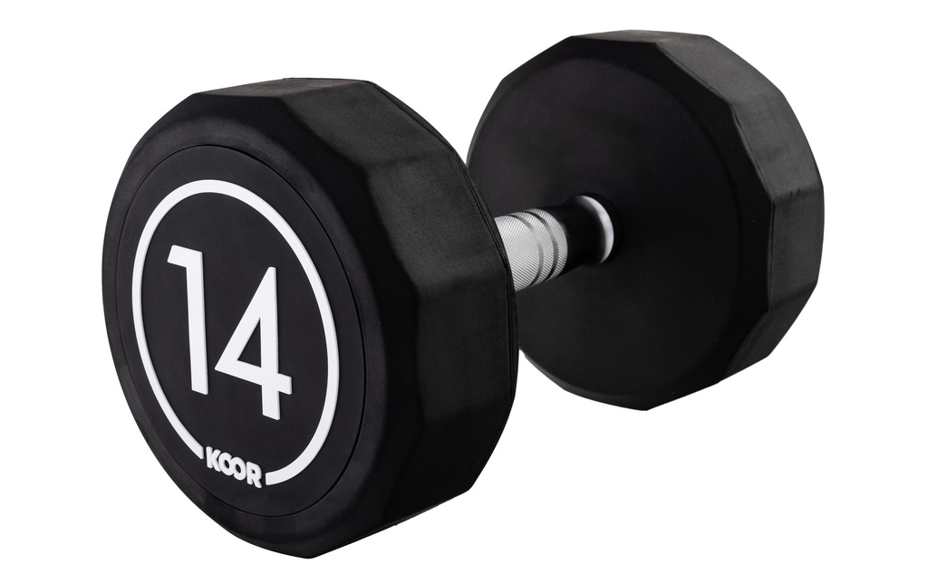 KOOR Haltère courte 14 kg, Noir