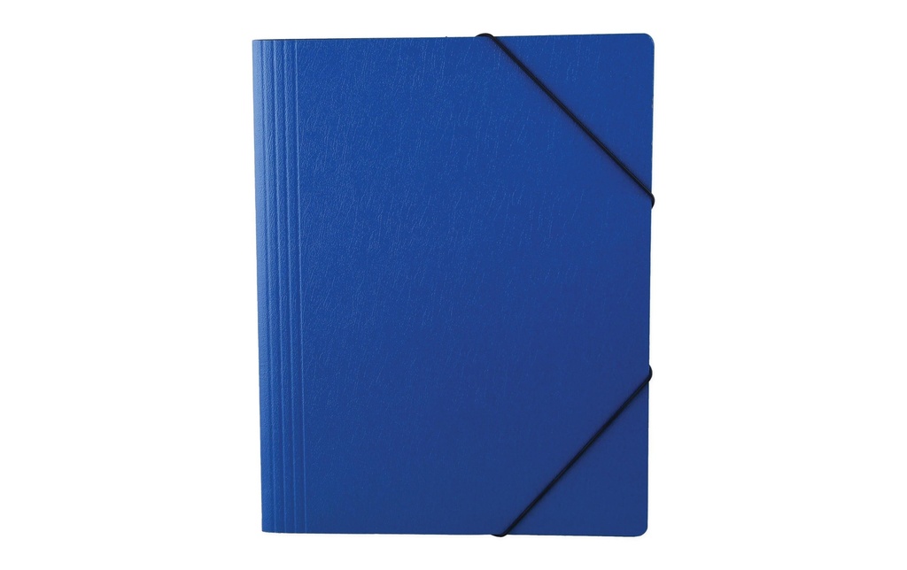 office focus Portfolio à ruban élastique A4 sans étiquette Bleu