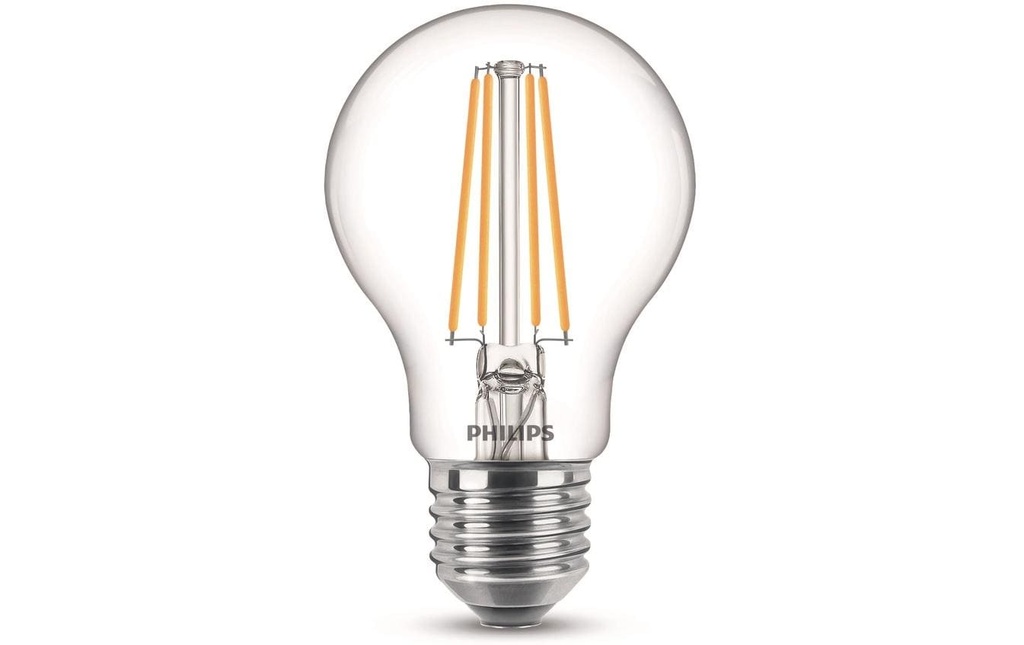 Philips Lampe LEDcla 60W E27 A60 WW CL ND Blanc chaud (WW)