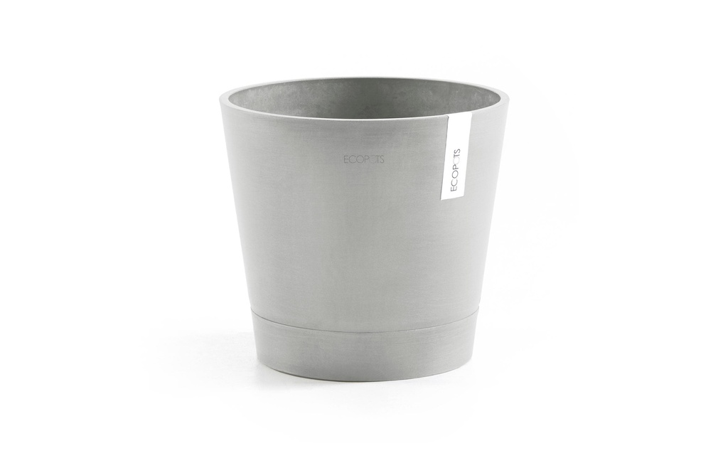 Ecopots Pot à fleur Venice 30 Gris clair