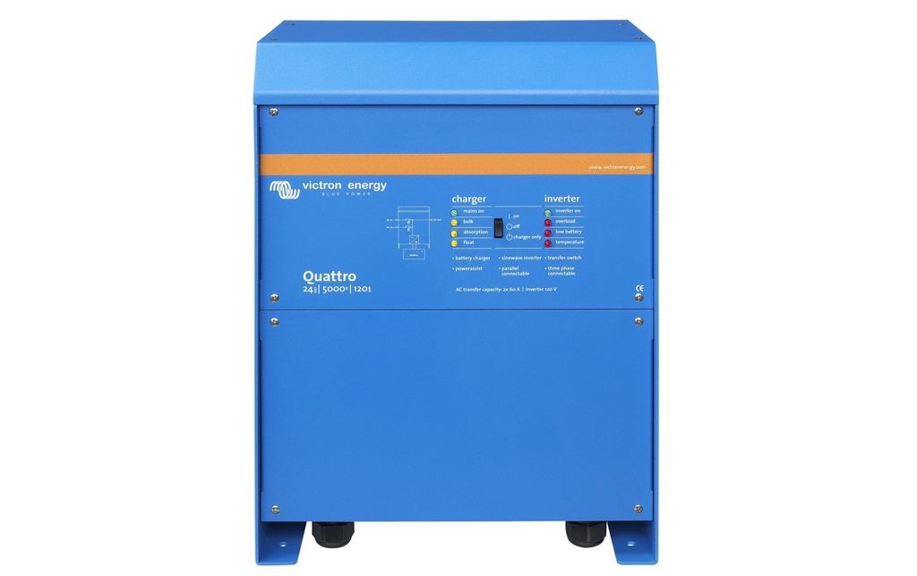 Victron Onduleur Energy Inverter Quattro 24/5000/120-100/100
