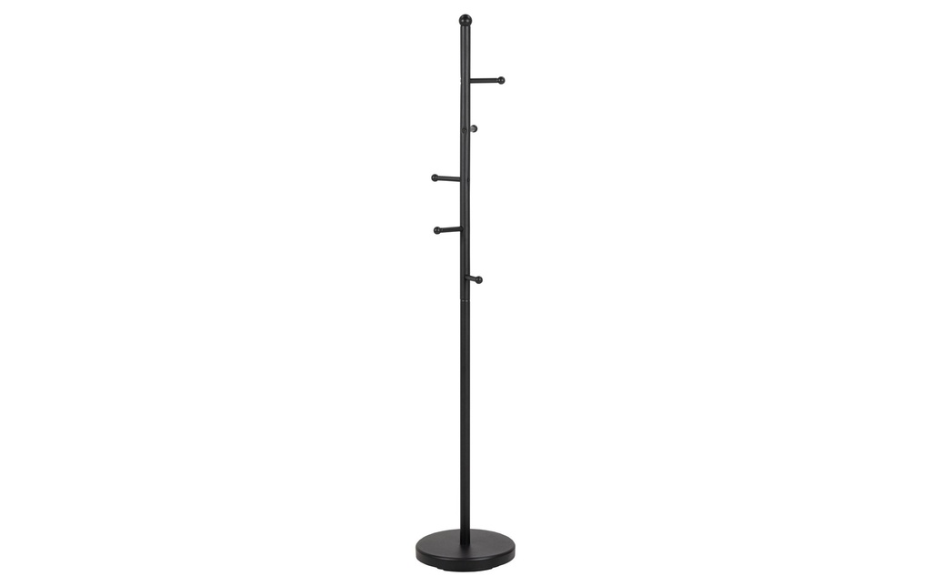 AC Design Porte-manteau Aspen Noir, 32.3 x 32.3 x 170 cm