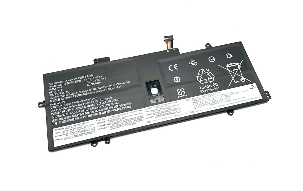 Vistaport Batterie für Lenovo ThinkPad X1 Yoga, X1 Carbon