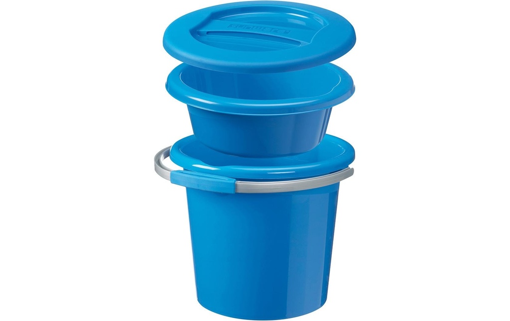 Sigma Home Seau de nettoyage Water-Line 3 pièces 12 l, Bleu