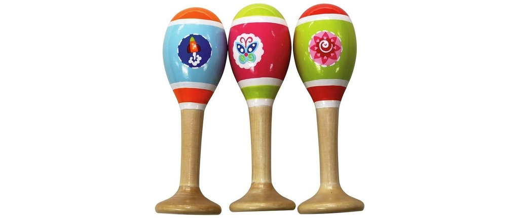 Spielba Holzspielwaren Instrument de musique Maracas