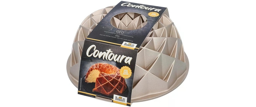 RBV Birkmann Moule à Kouglof Contoura Geo 24 cm, or