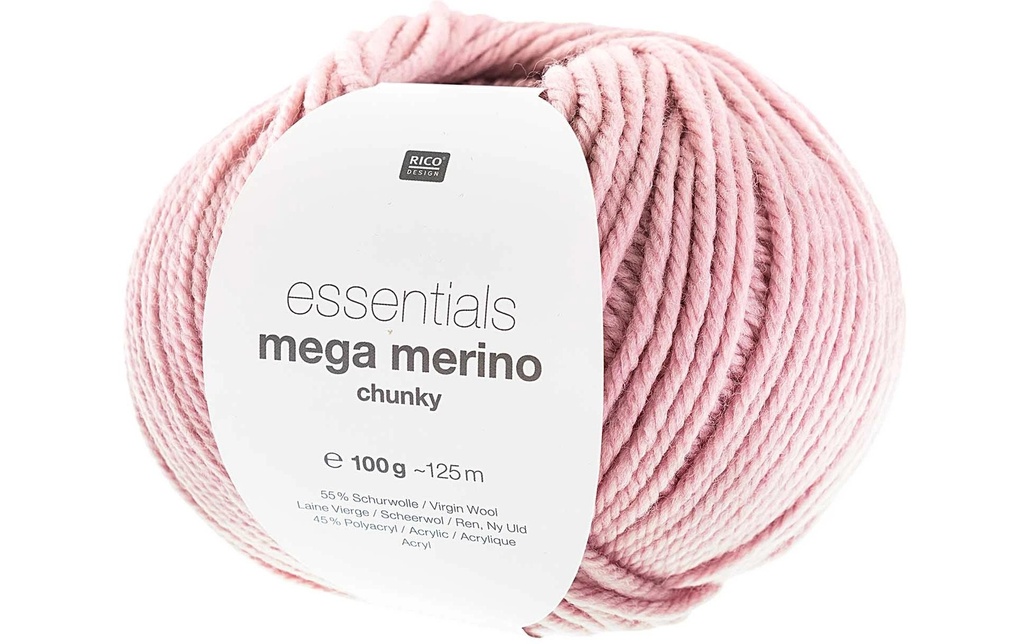 Rico Design Laine Essentials Mega Wool chunky 100 g, Rose