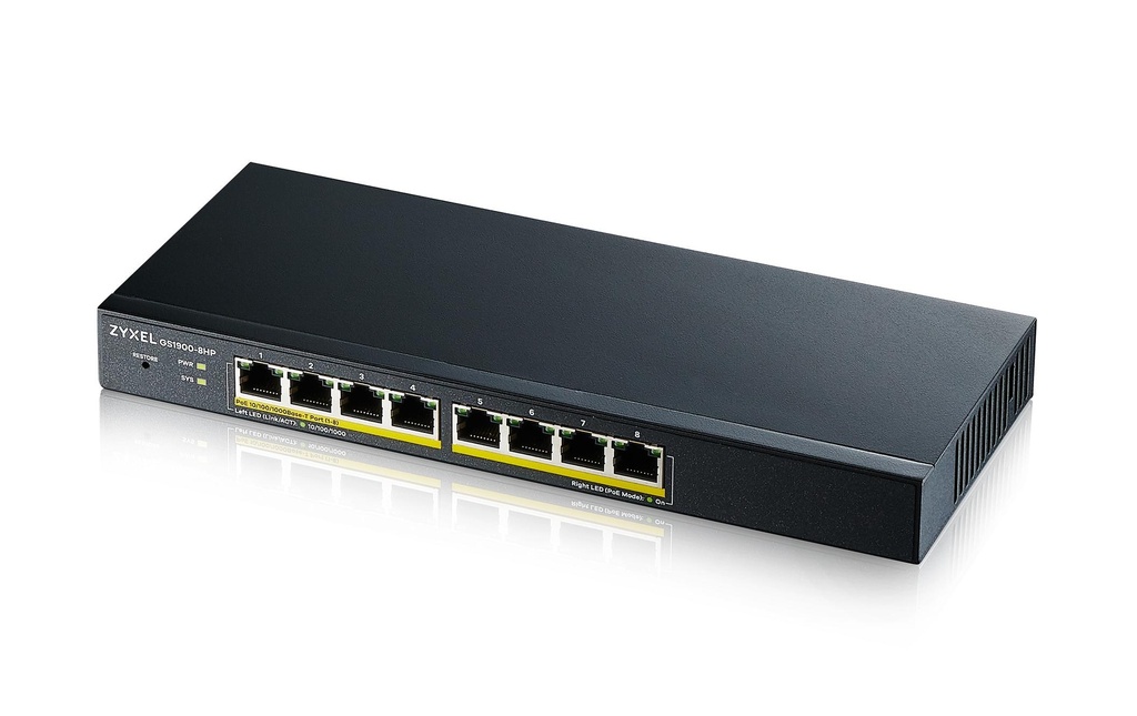 Zyxel PoE+ Switch GS1900-8HP V3 8 Port