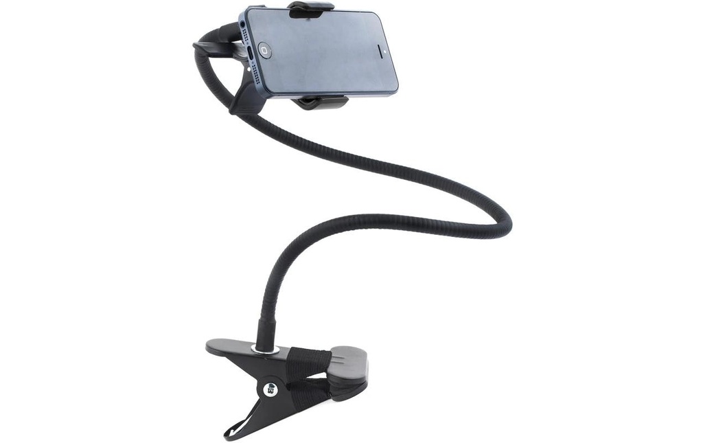 Kikkerland Support pour smartphone Gooseneck Noir