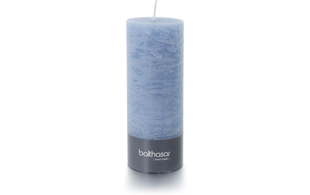 balthasar Bougie cylindrique Rustico 18 x 7 cm, denim
