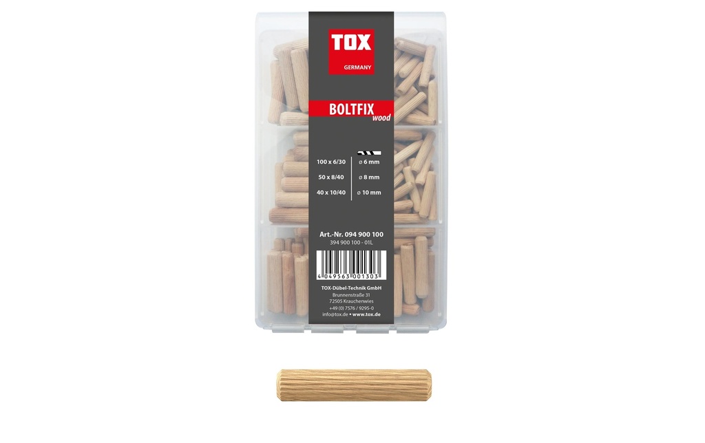 Tox-Dübel Chevilles Assortiment de Boltfix, 190 Pièce/s