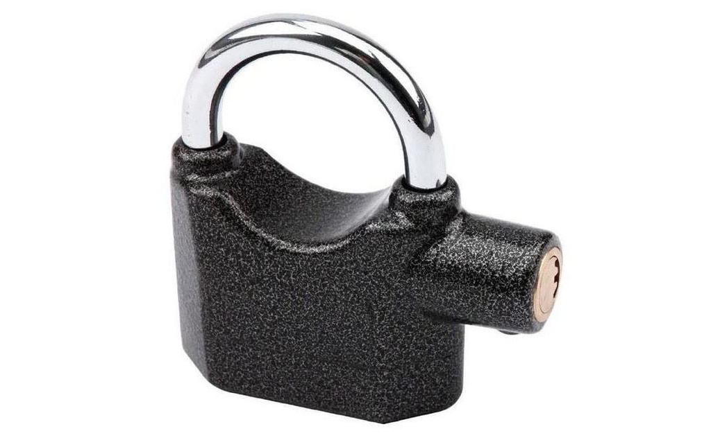 Olympia Cadenas avec alarme acier noir