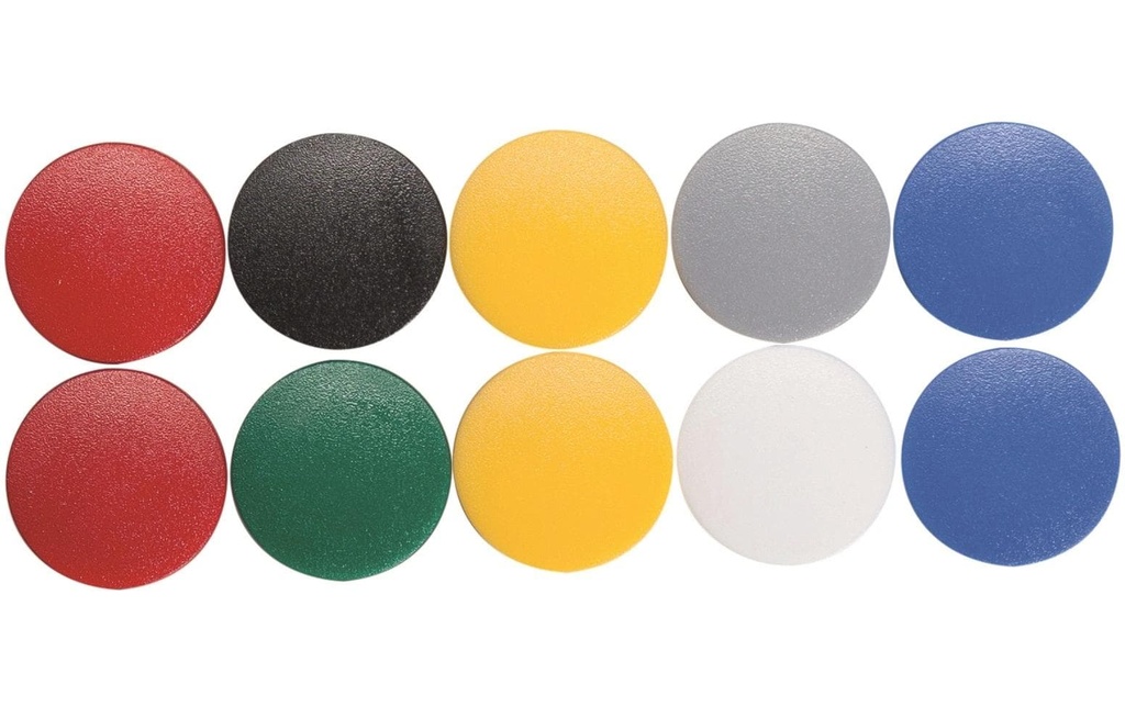 MAUL Aimants Ø20mm assortis (10 pces)