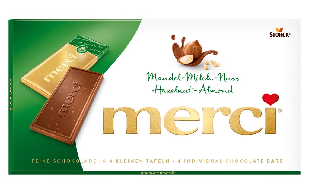 Storck Tablette de chocolat Merci Lait d'amande 100 g