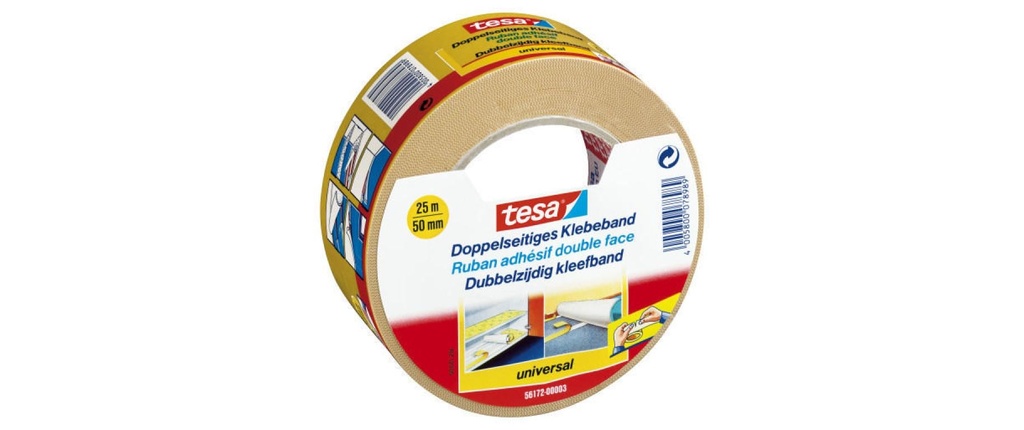 TESA Ruban double-face 50mmx25m (25 pces)