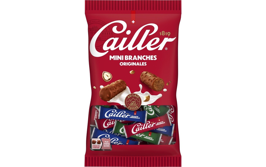 CAILLER Cail. Choc Bar Mlk Mini 200g (200 pces)