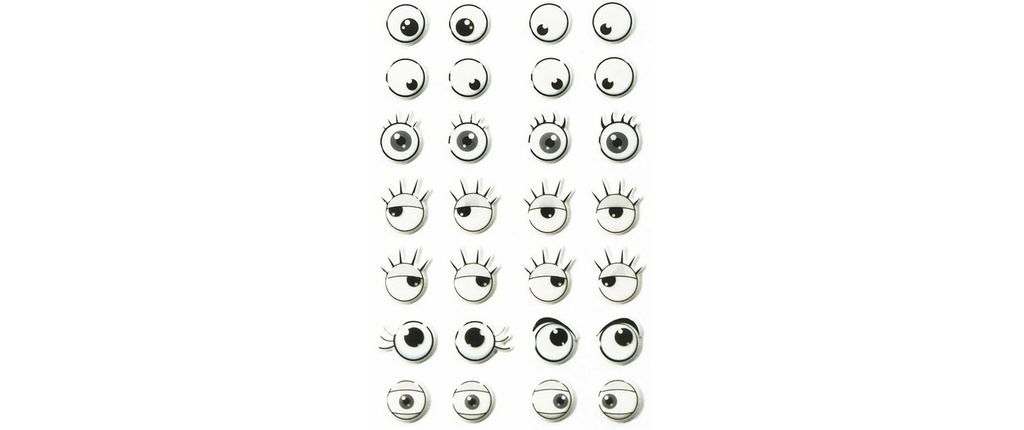 Clairefontaine Autocollant à motif 3D Yeux