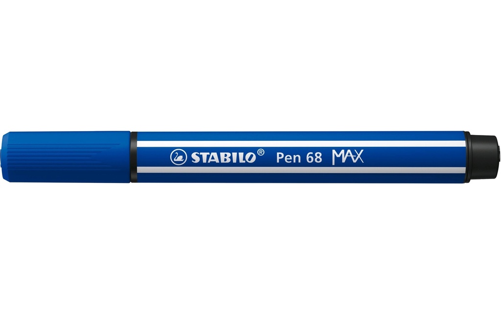 STABILO Crayon feutre Pen 68 MAX Bleu outremer, 5 pièces
