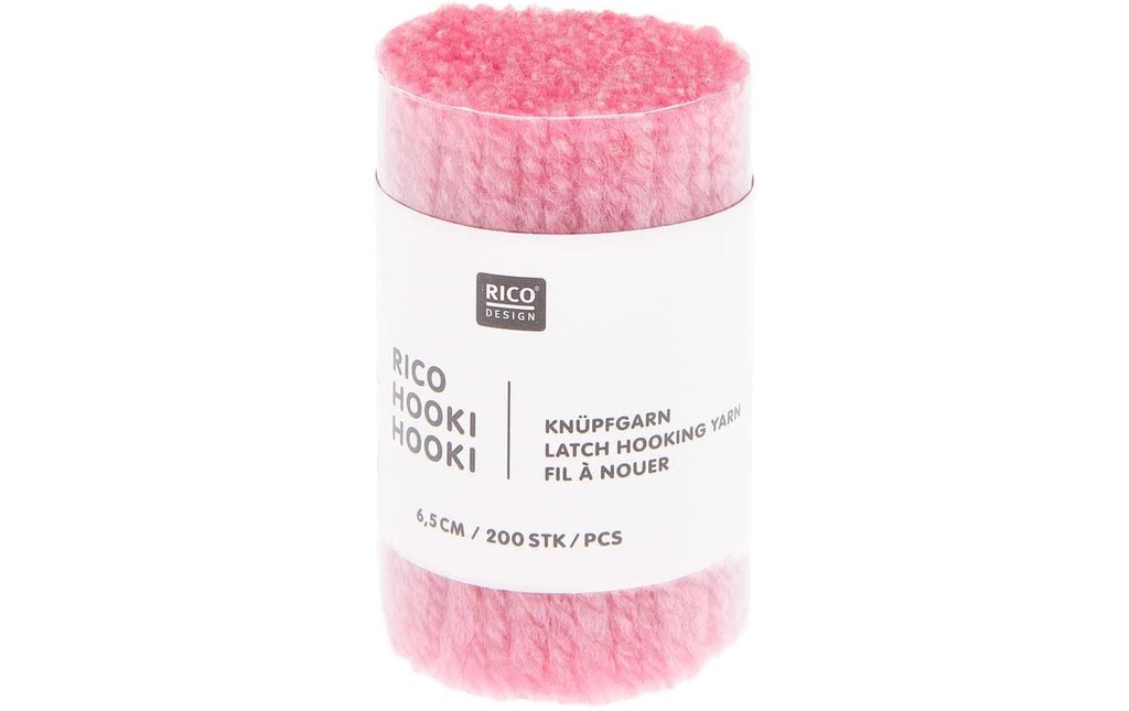 Rico Design Fil à nouer Hooki Rose fonce