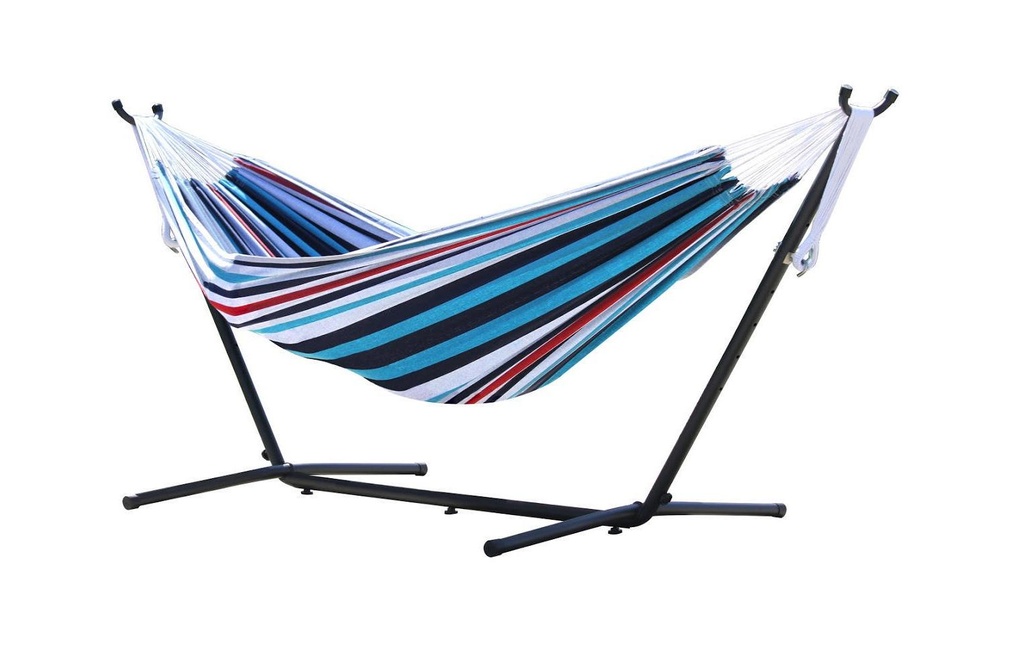 Vivere Hamac double Kombo Denim avec cadre