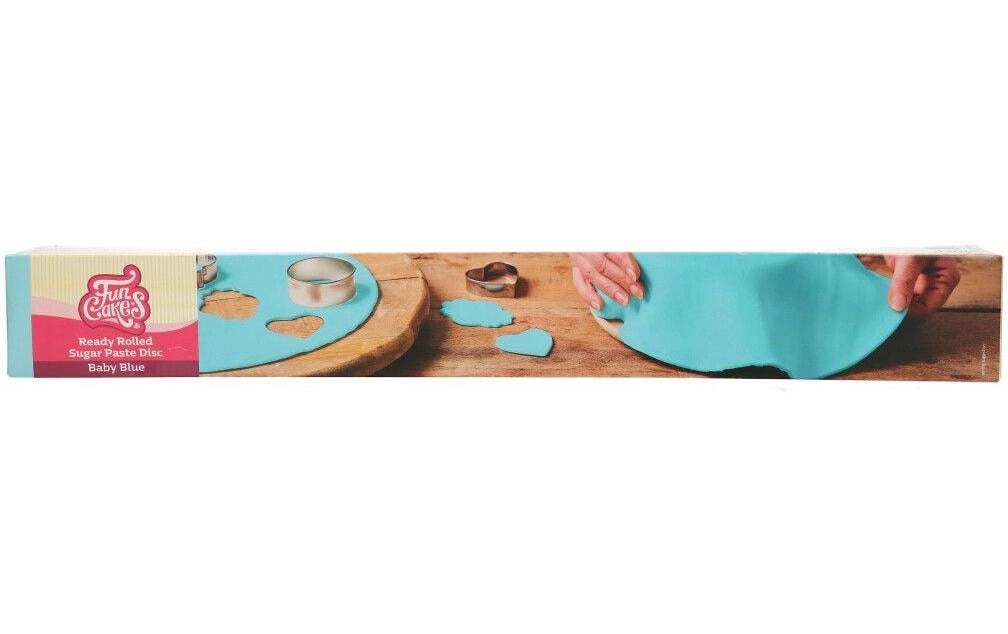 Funcakes Couverture de fondant déroulée Bébé bleu, 430g
