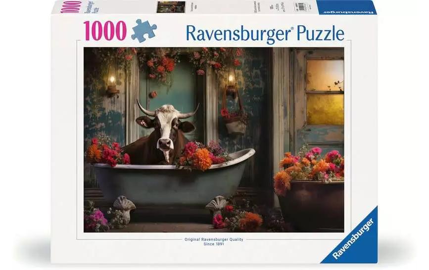 Ravensburger Puzzle La vache dans la baignoire 1000 pièces