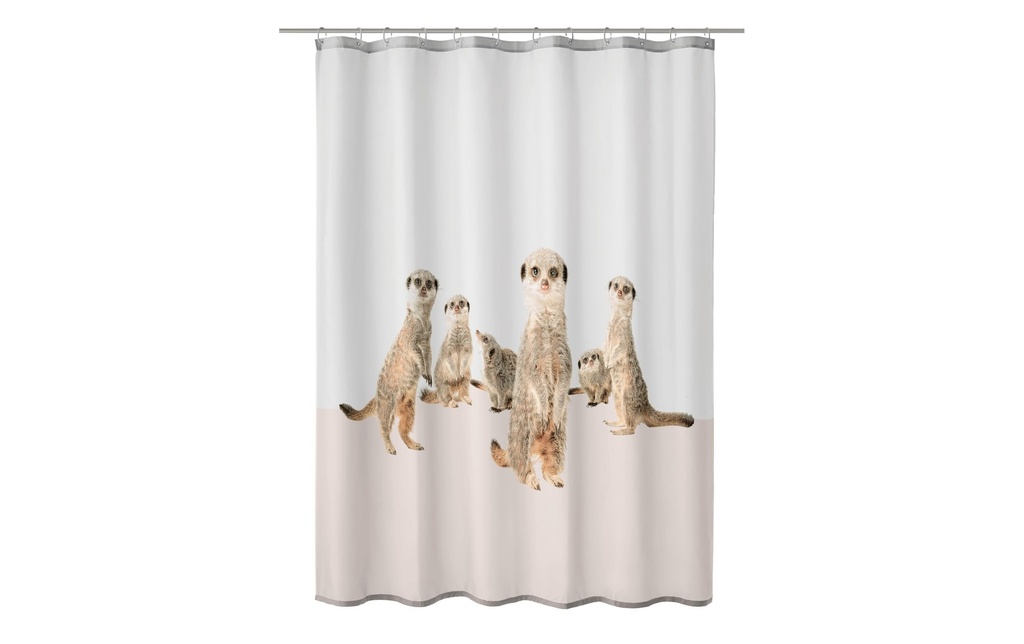 Kleine Wolke Rideau de douche Surie 180 x 200 cm, Beige