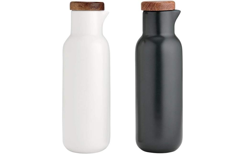 Ladelle Essentials Set de vinaigre et d'huile Essentials Blanc/gris foncé