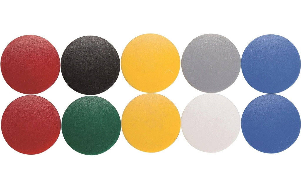 MAUL Aimants Ø32mm assortis (10 pces)