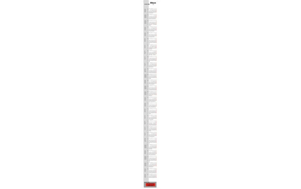 Simplex esposizione da tavolo per 3 mesi Calendrier de remplacement