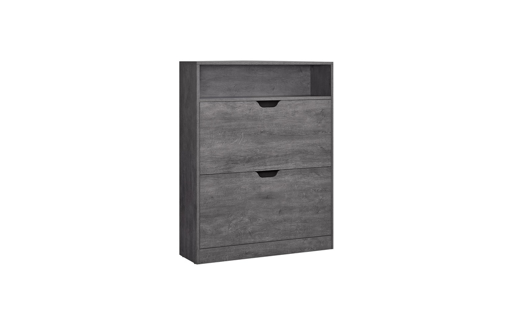 VASAGLE Armoire à chaussures 80 x 24 x 102 cm, gris
