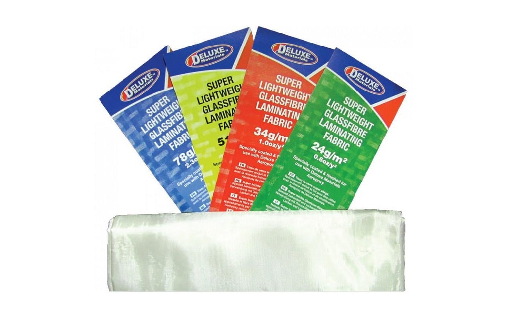 Deluxe Materials Tissu de fibre de verre 34 g/m²