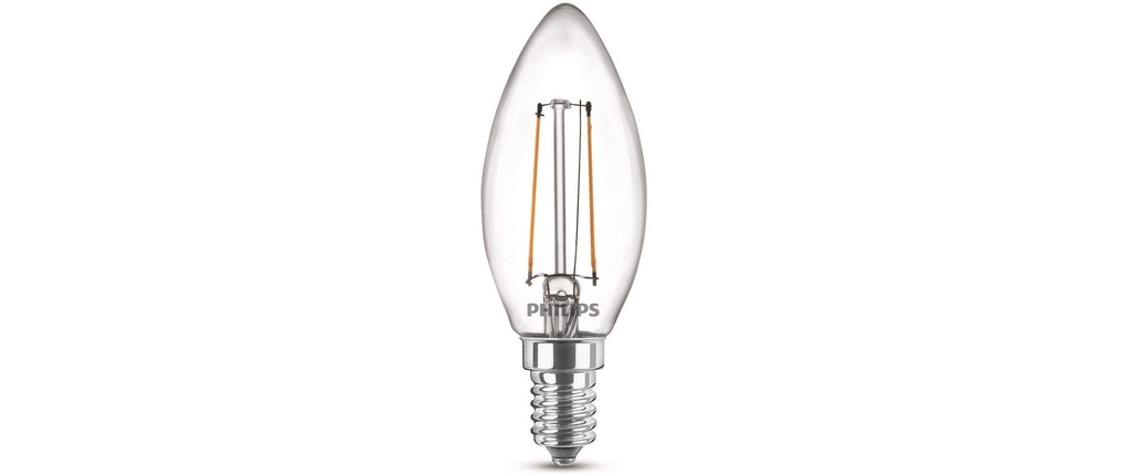 Philips Lampe LEDcla 25W E14 B35 WW CL ND Blanc chaud (WW)